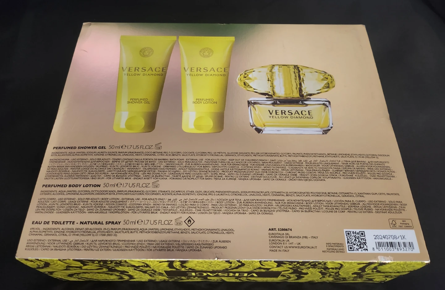 Versace Yellow Diamond Perfume Set - photo 3