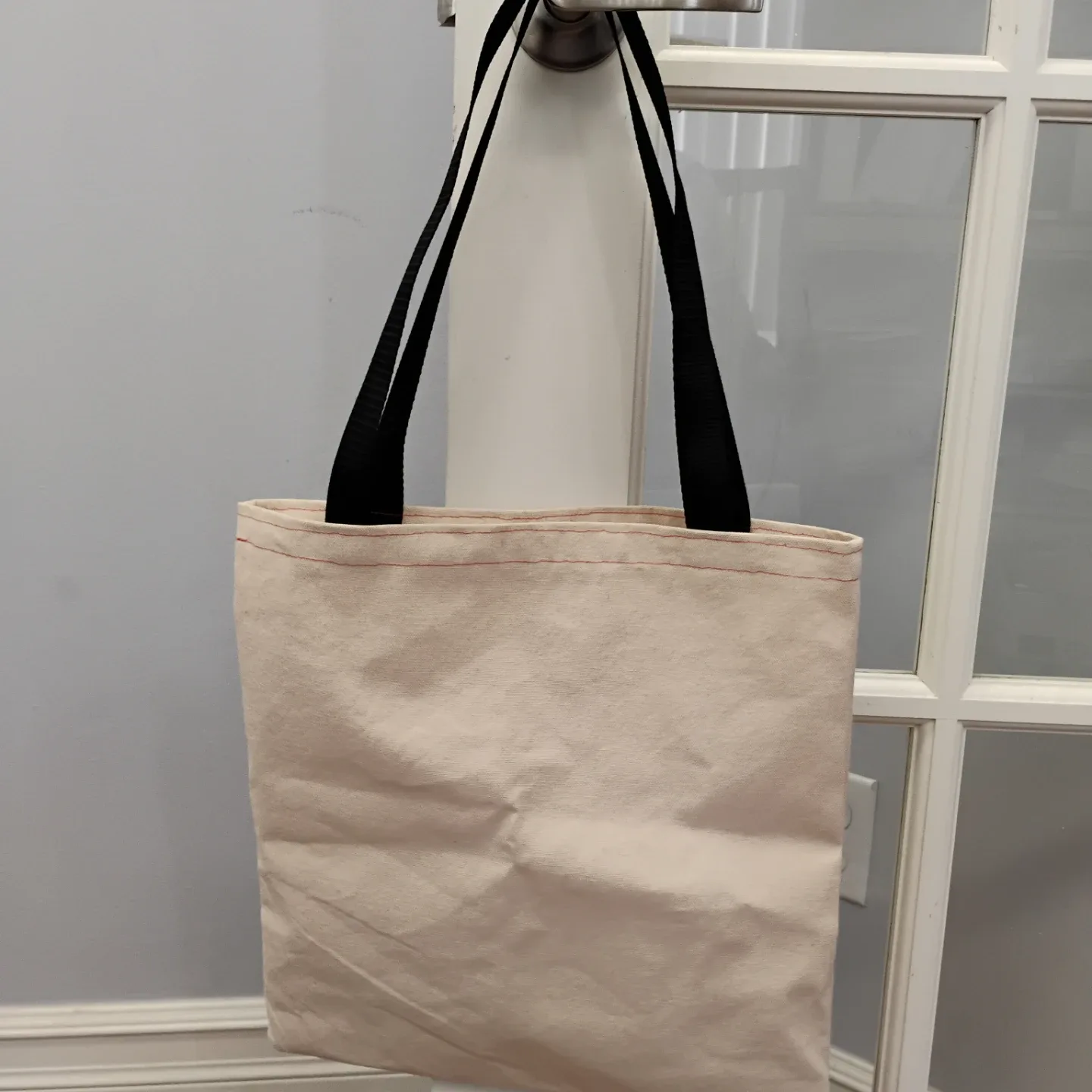 Cotton Canvas Tote Bag with Maple Leaf image indicator(4)