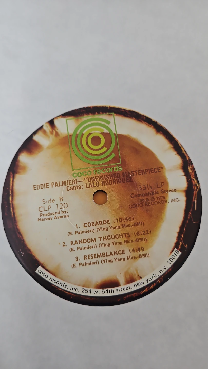 Eddie Palmieri - "Unfinished Masterpiece" Vinyl