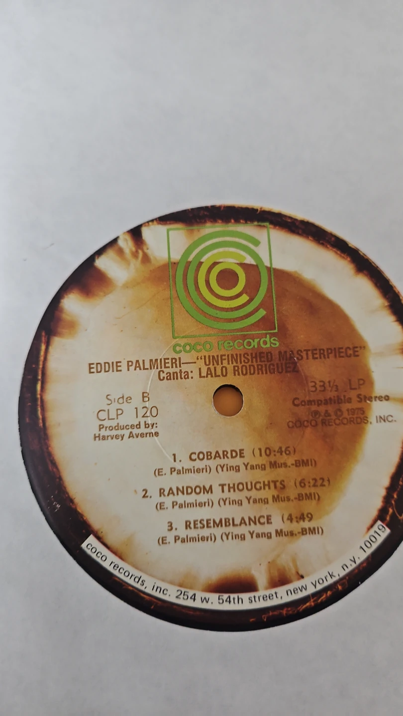 Eddie Palmieri - "Unfinished Masterpiece" Vinyl - photo 2