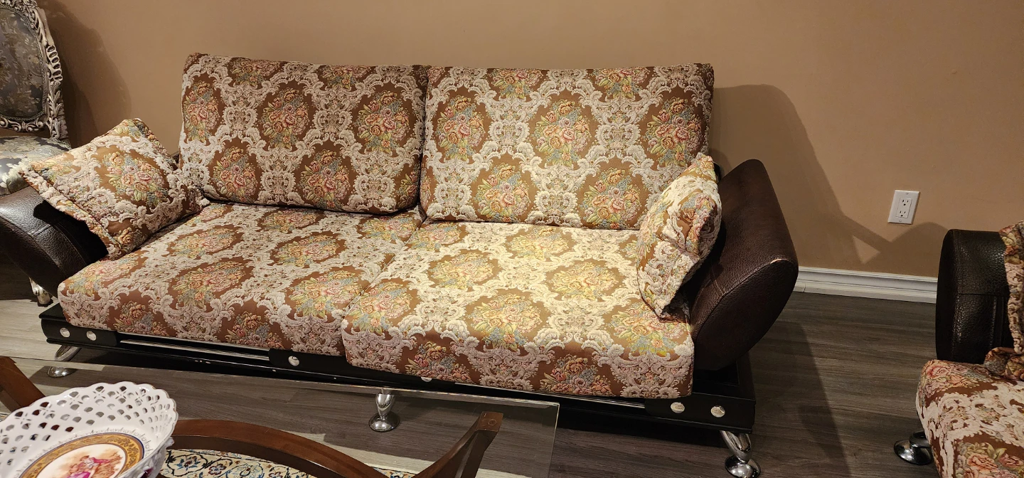 Sofa and Loveseat Set - Floral Pattern