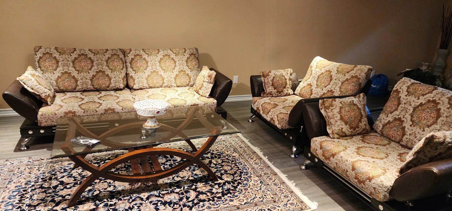Sofa and Loveseat Set - Floral Pattern - photo 3