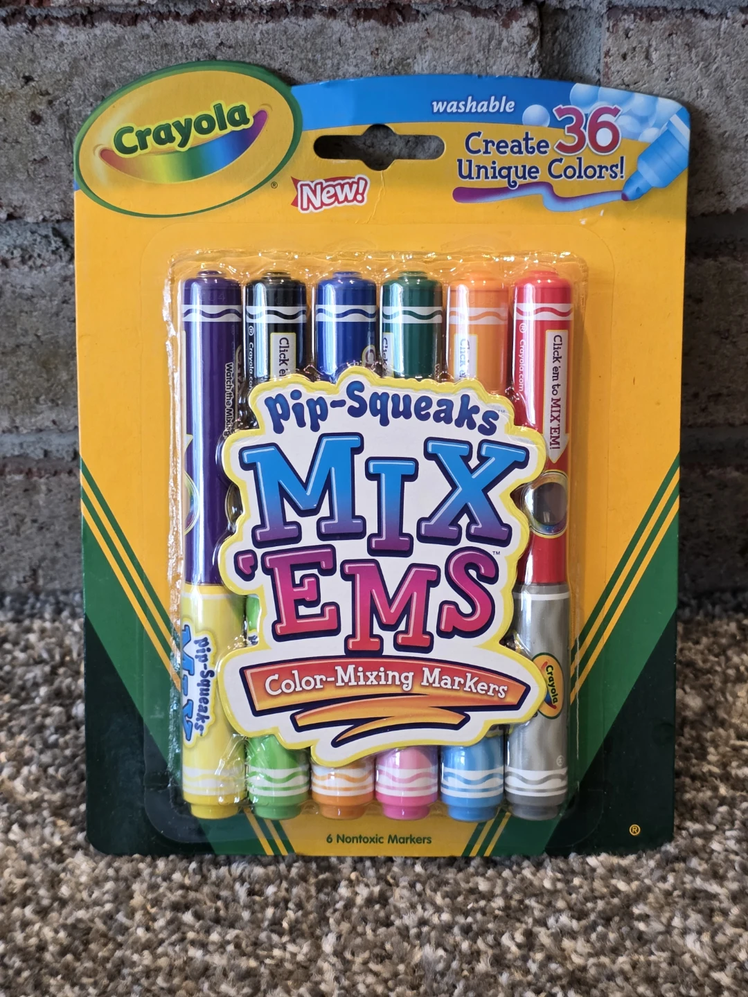 Crayola Pip-Squeaks Mix 'Ems Markers - 36 Colors