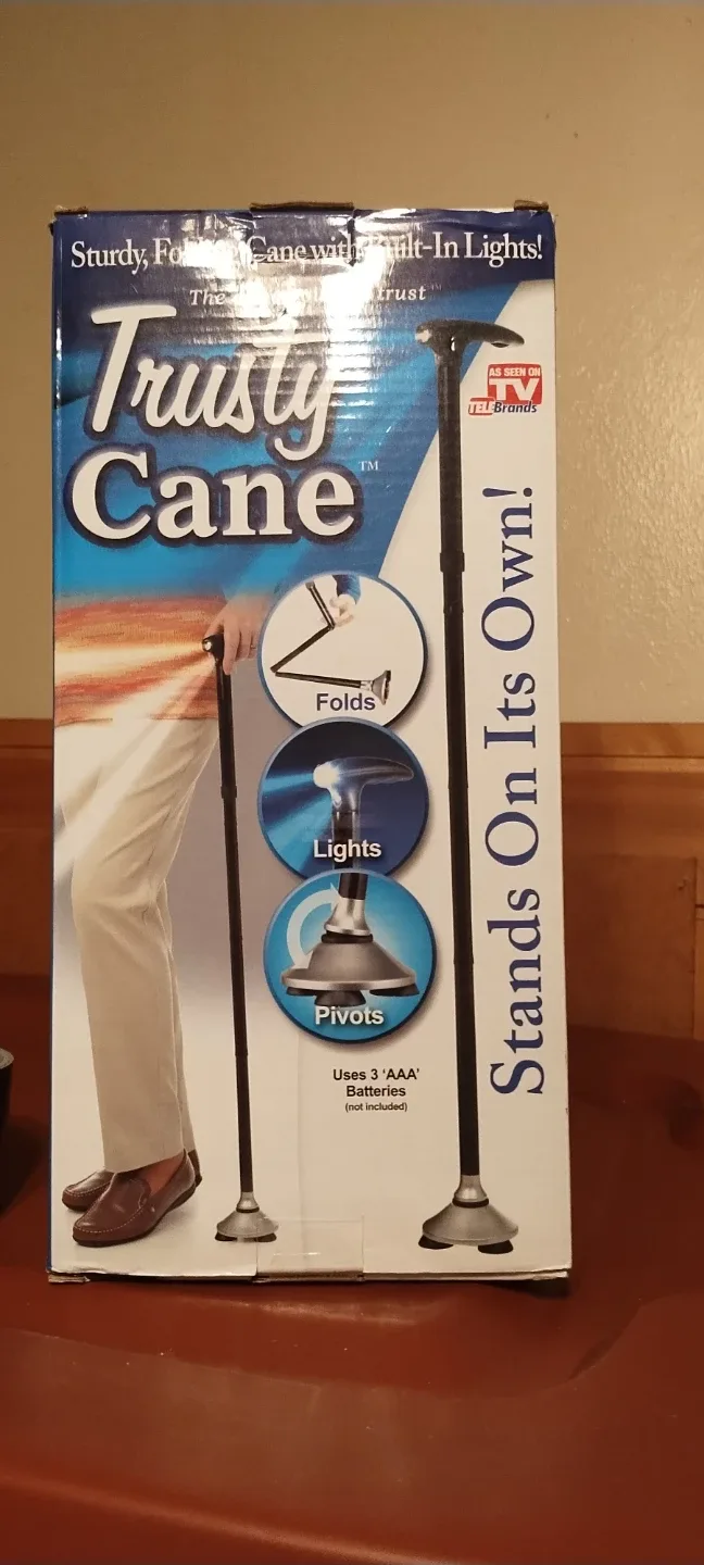 Trusty Cane - Sturdy Folding Cane with Lights