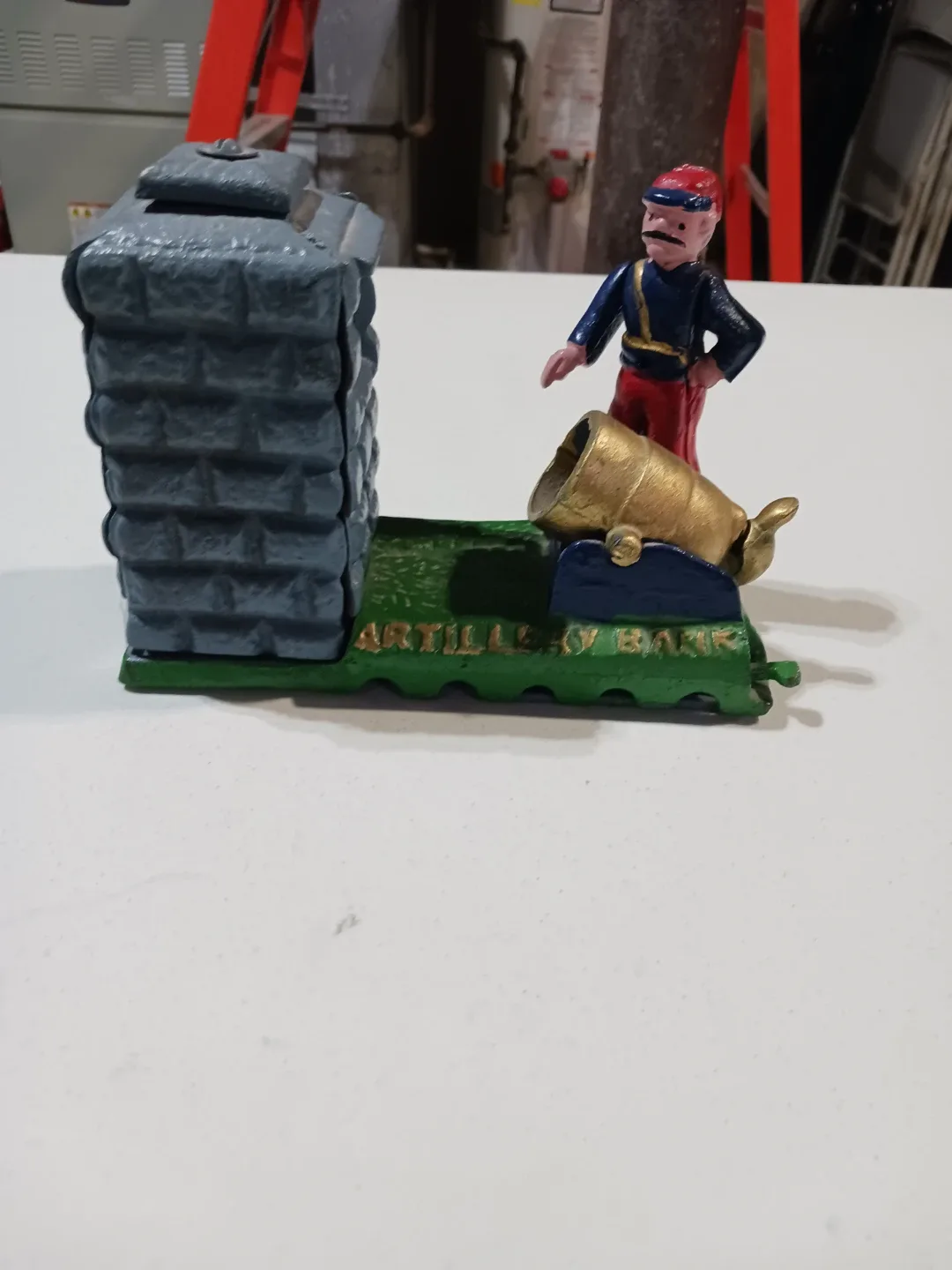 Artillery Bank Cast Iron Toy