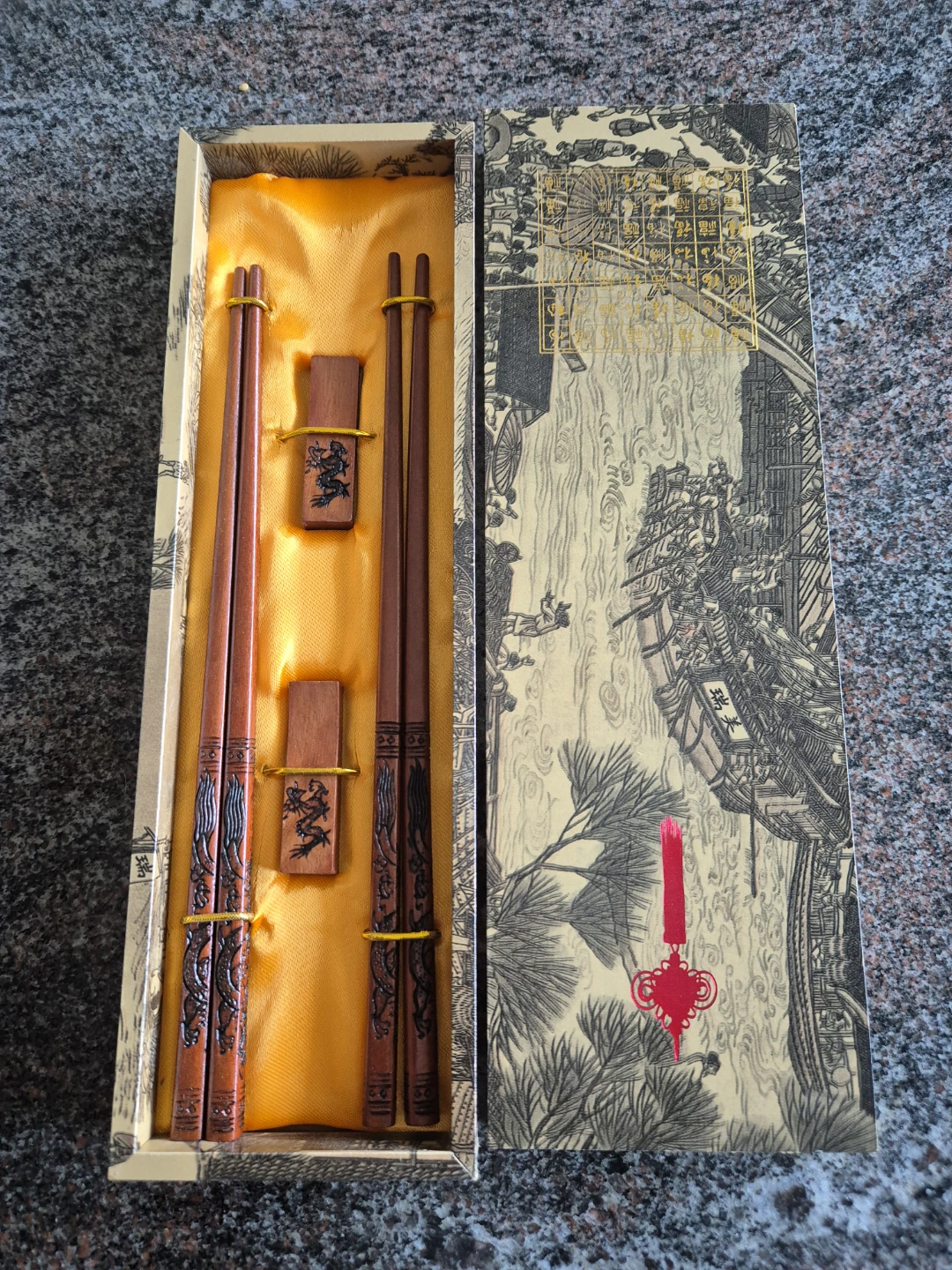 Dragon Chopsticks Set with Box