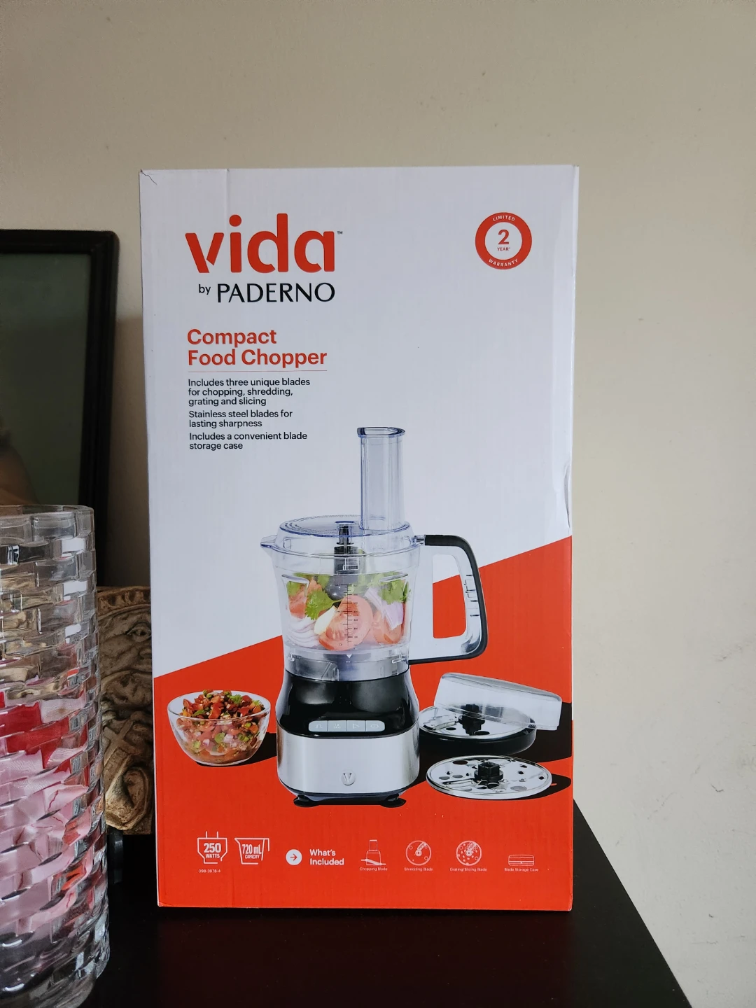 Vida by Paderno Compact Food Chopper - New in Box! - photo 3