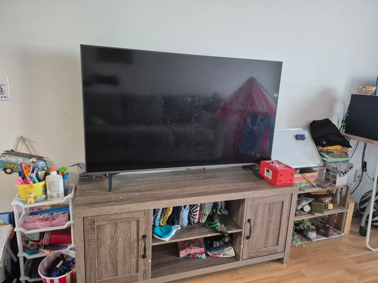 Rustic Grey TV Stand