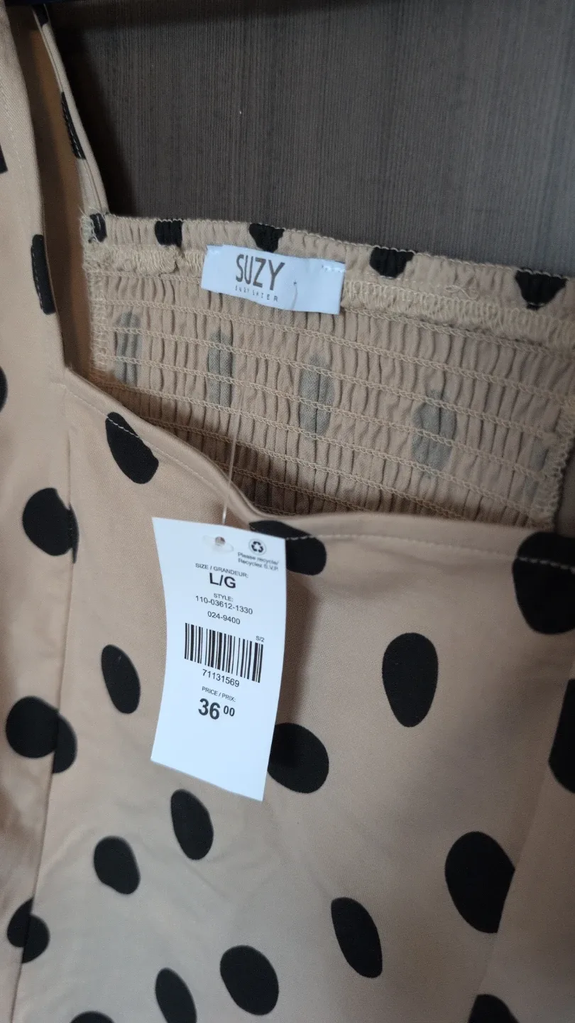 Suzy Shier Polka Dot Top - Size L image indicator(2)