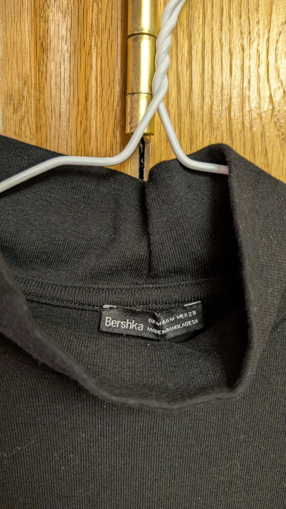 Bershka Black Long Sleeve Dress - Size M - photo 2