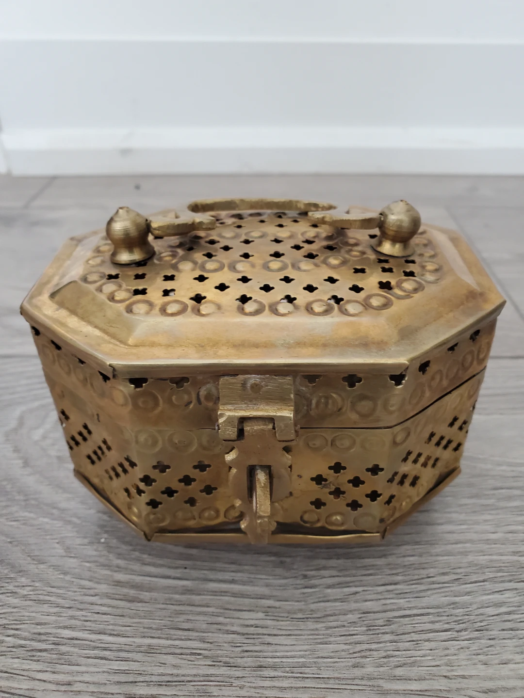 Vintage Brass Decorative Box