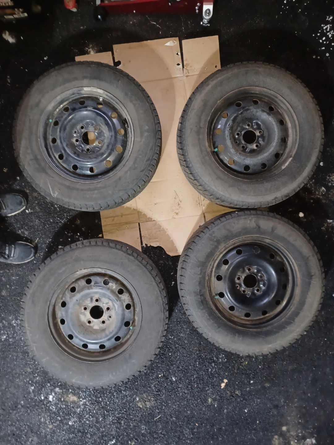 Set of 4 Used Car Winter Tires
