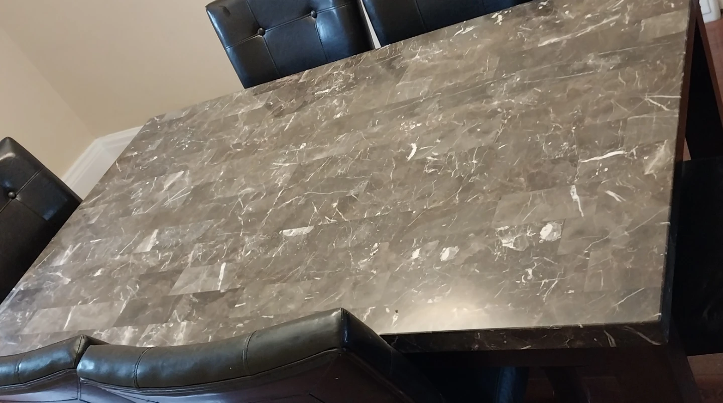 Marble Top Dining TABLE ONLY. It's available.  Fixed price.