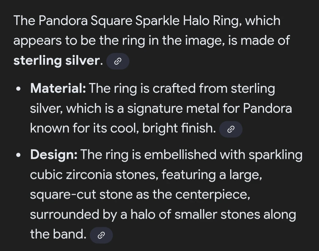 Pandora  halo ring - photo 4