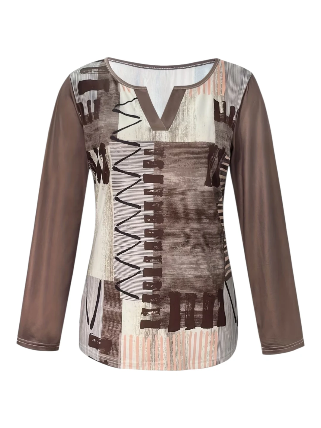 Patterned Long Sleeve Top - XL - photo 2