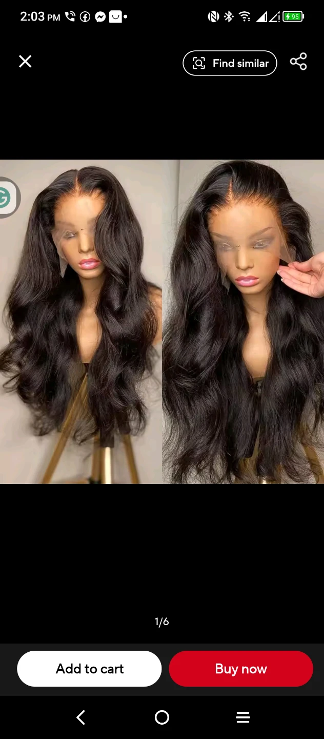 New!!! Black wavy hair wig (16")
