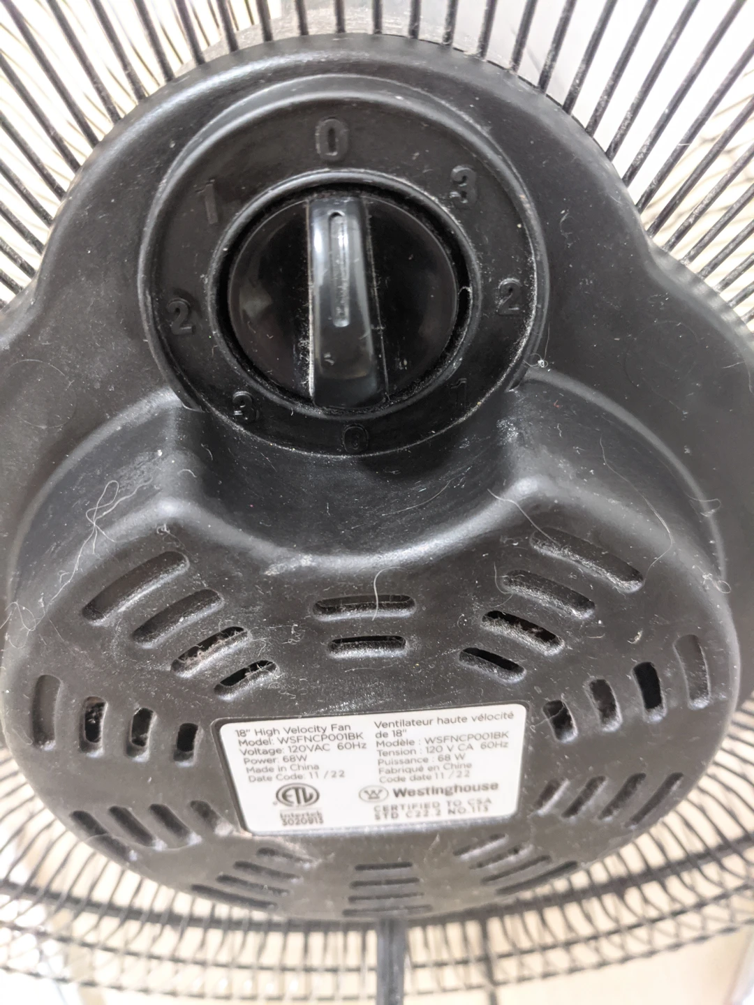 Westinghouse 18" High Velocity Floor Fan - photo 5