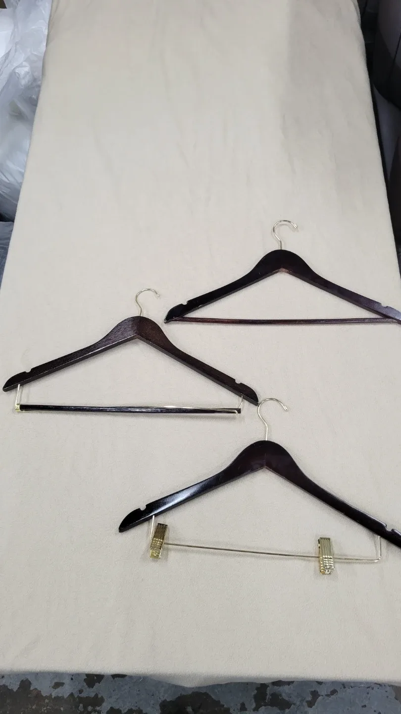 Premium Wooden Clothes Hangers 4 for $1