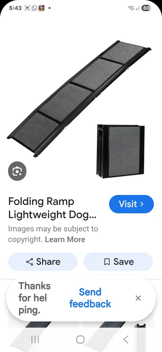 CO-Z Folding Dog Ramp - 170 cm image indicator(5)