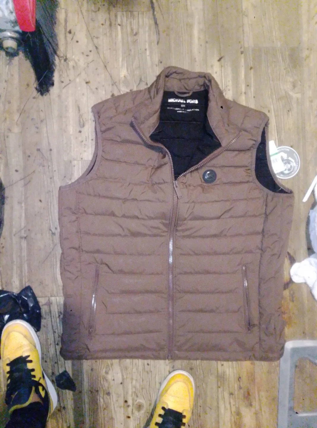 Michael Kors Brown Puffer Vest - Size L