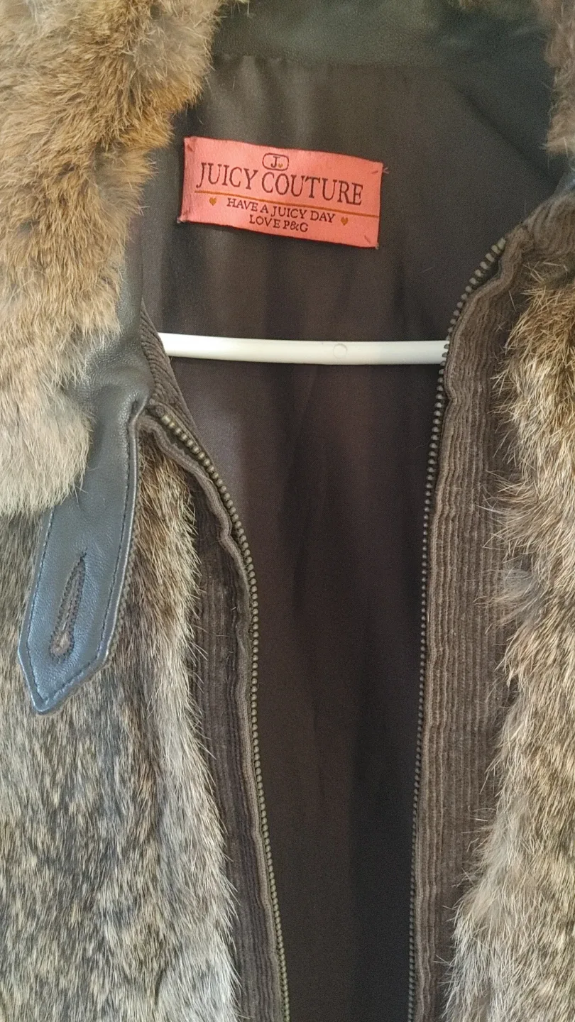 Juicy Couture Fur & Corduroy Jacket - Size M