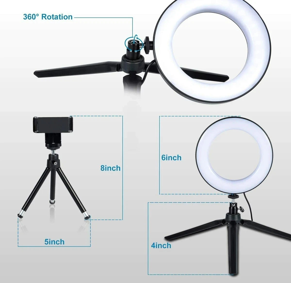 MACTREM 6" LED Ring Light Kit - photo 2