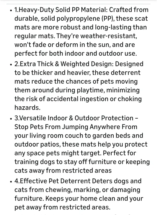 Dog/Cat Deterrent Scat Mat image indicator(5)