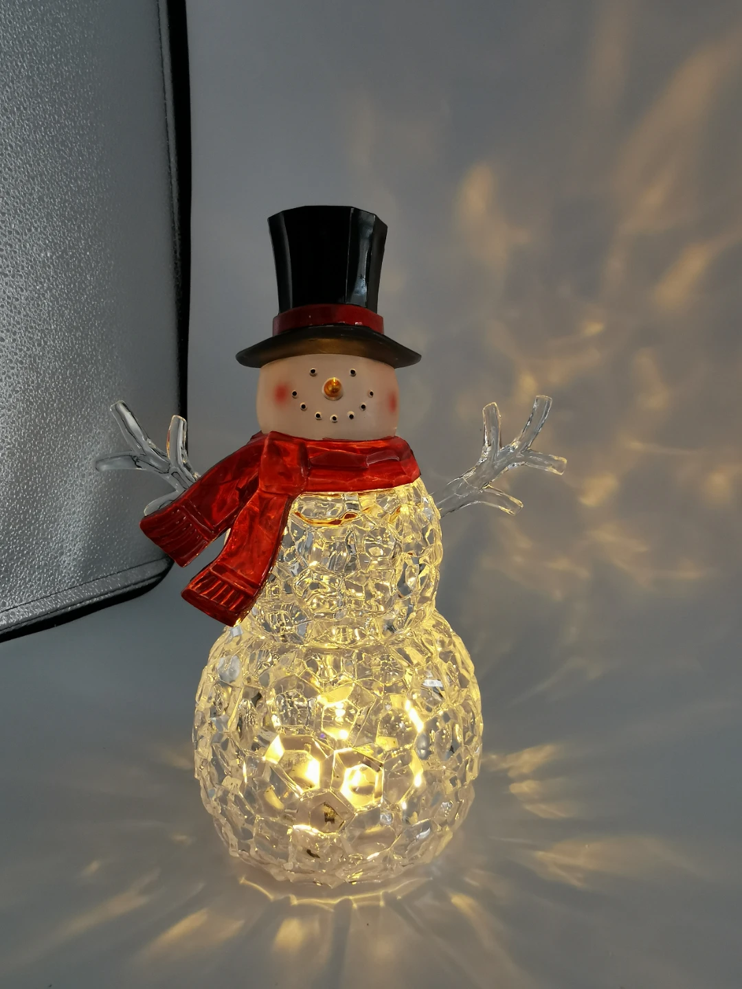 Light Up Snowman Christmas Decoration 9"