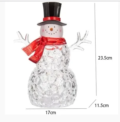 Light Up Snowman Christmas Decoration 9" - photo 2