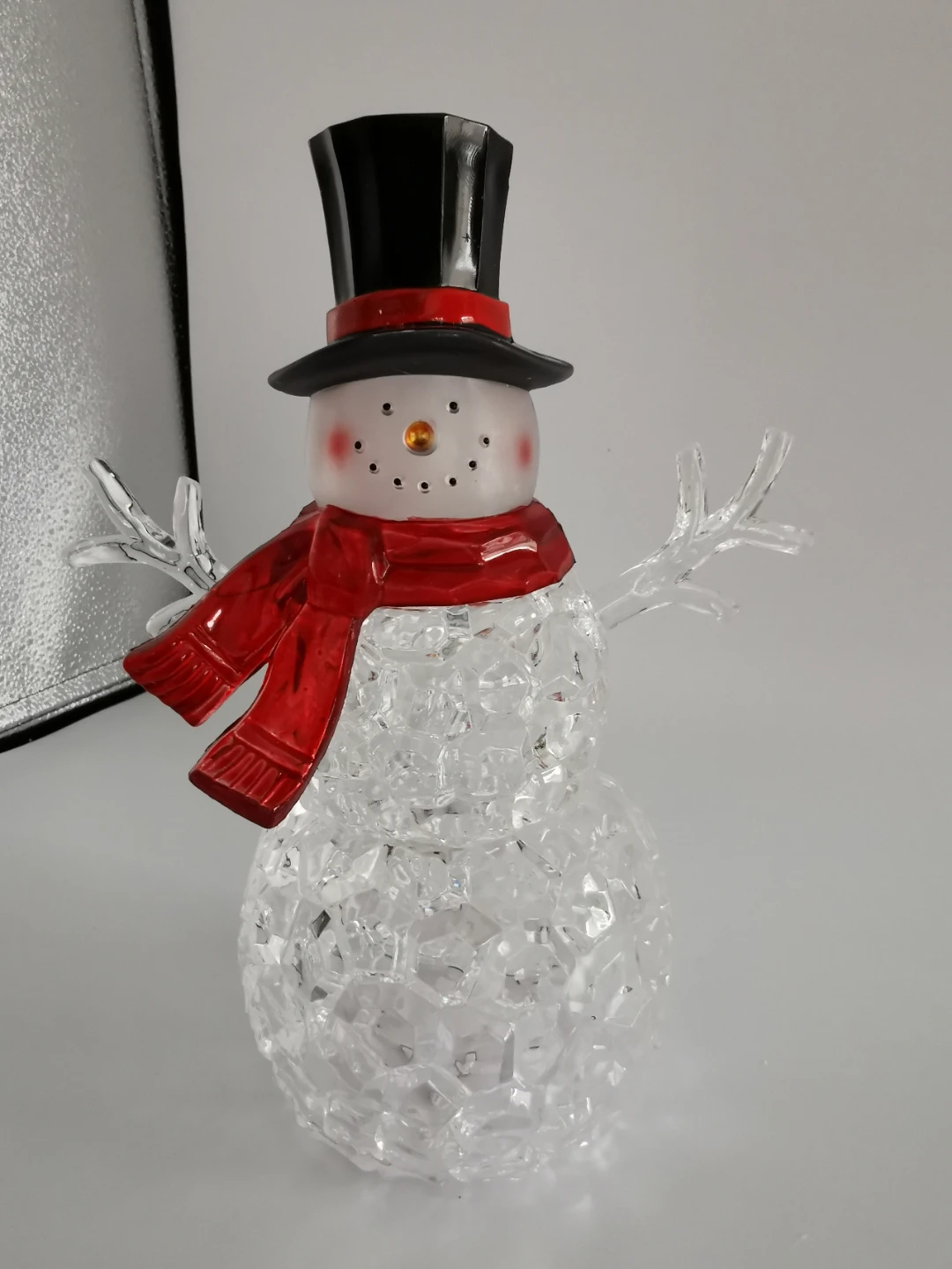 Light Up Snowman Christmas Decoration 9" - photo 4