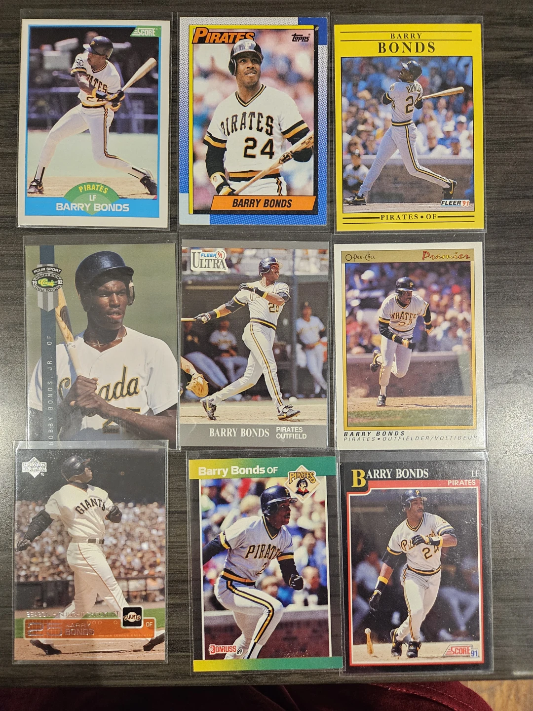 Barry Bonds Baseball Cards Collection