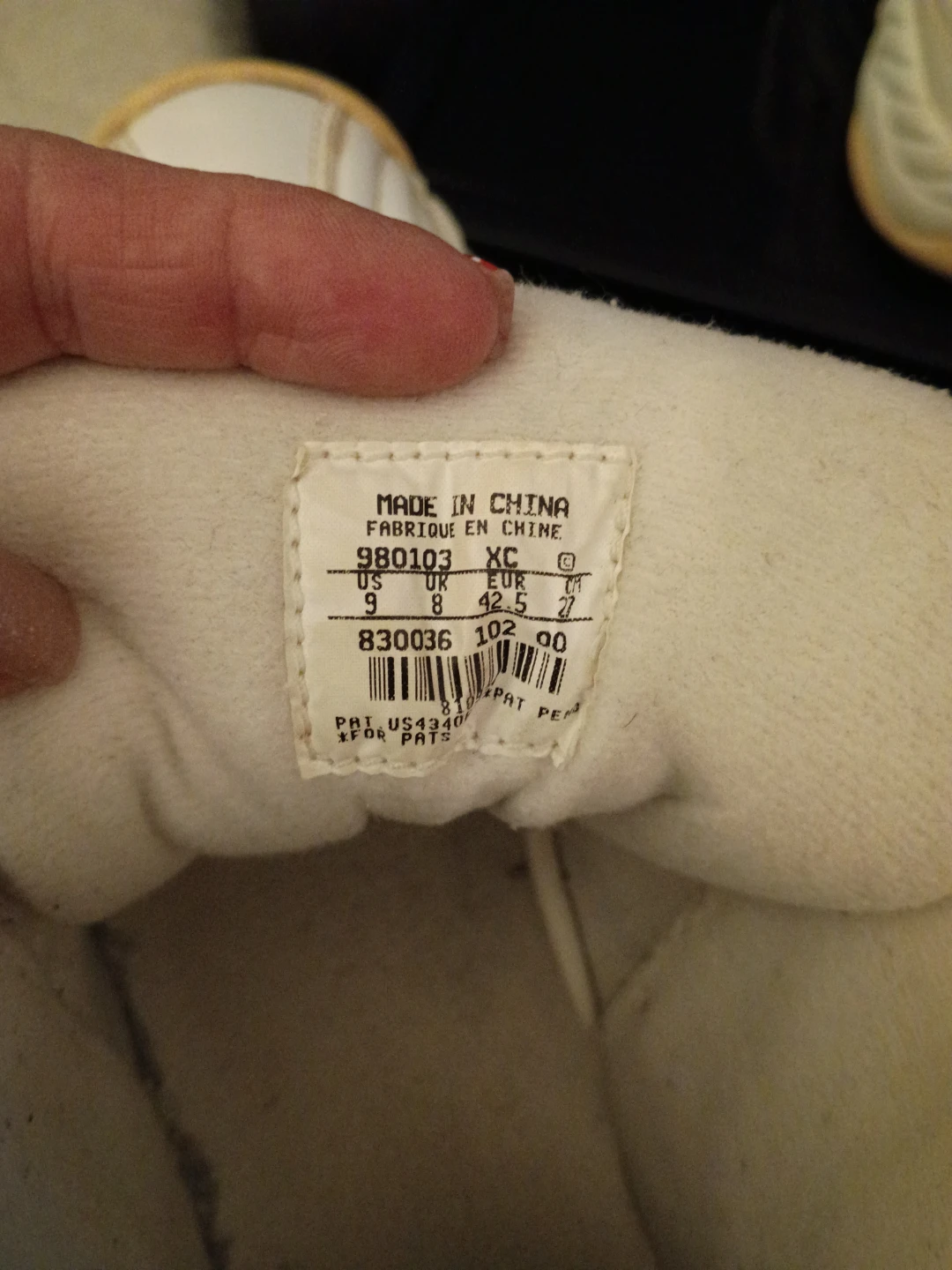 Nike White/Gold Sneakers US 9 - photo 3