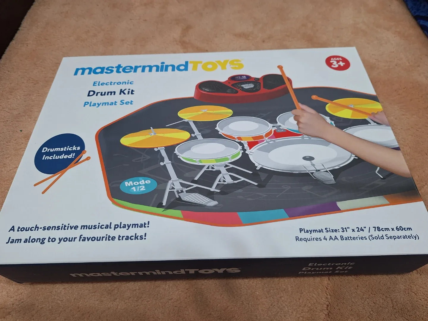 Electronic Drum Kit Playmat Set - New