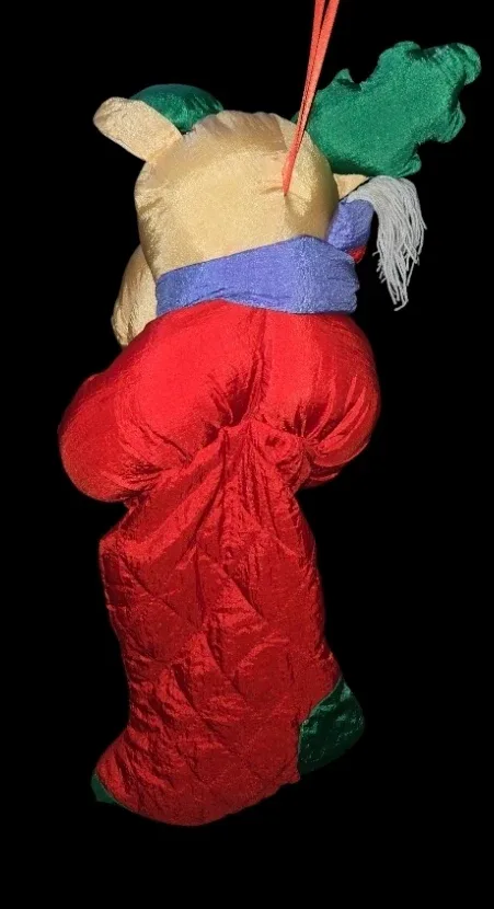 Reindeer Christmas Stocking candy cane. image indicator(4)