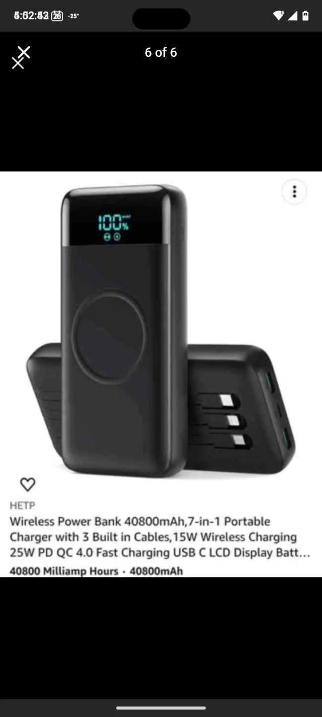 HETP 7-in-1 Portable Charger 40800mAh