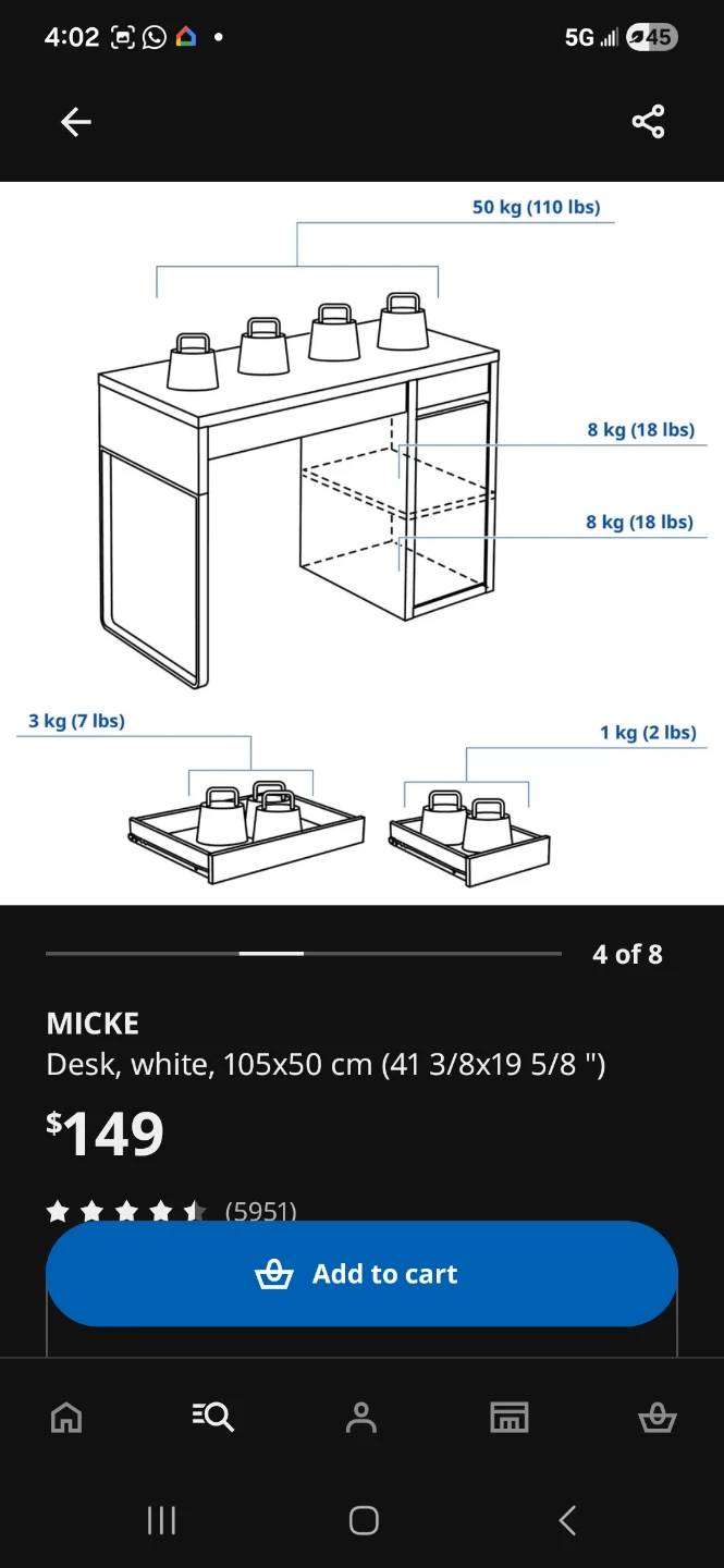 IKEA MICKE Desk - White - photo 5