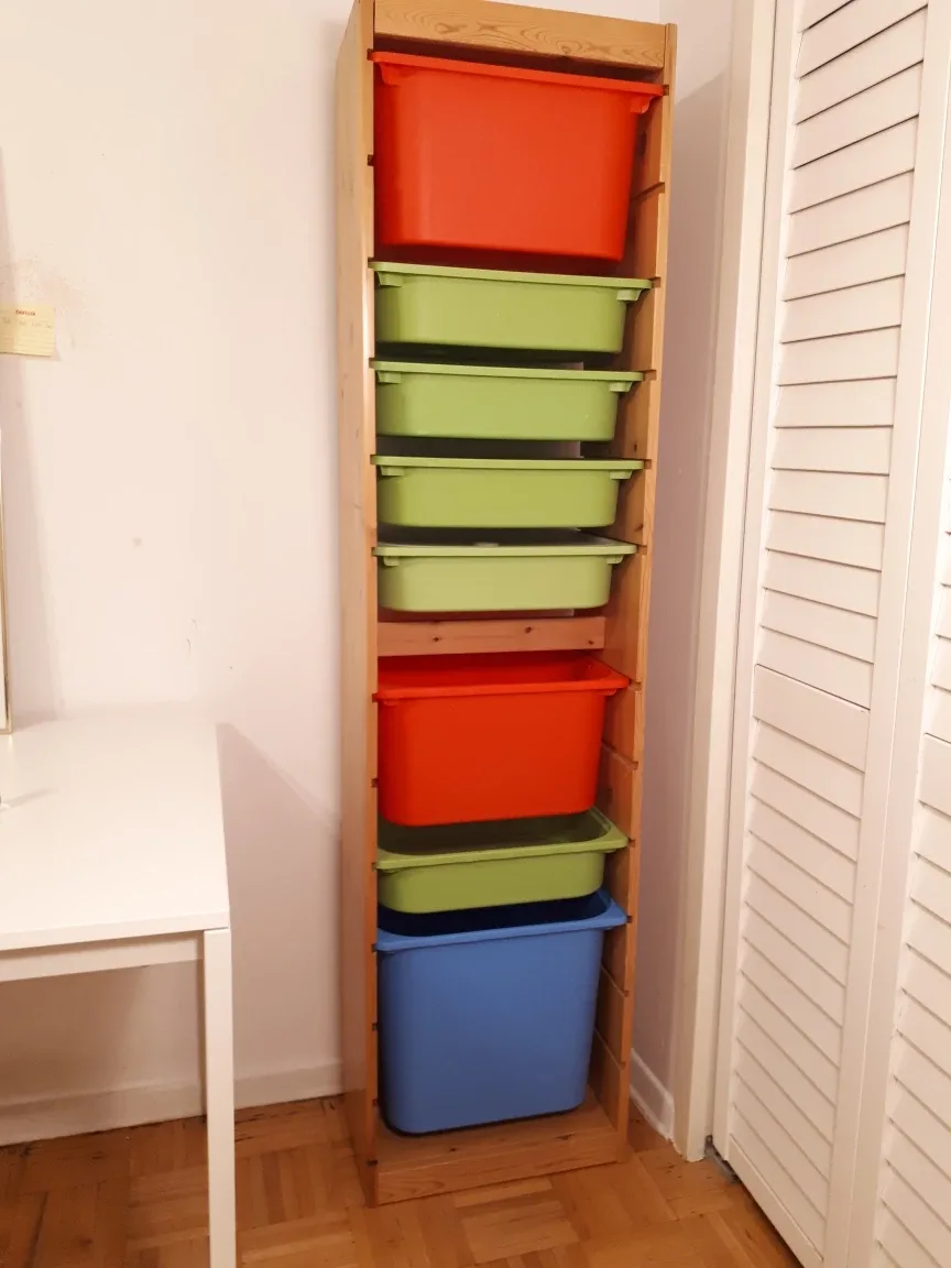 IKEA Trofast Storage Unit with Bins