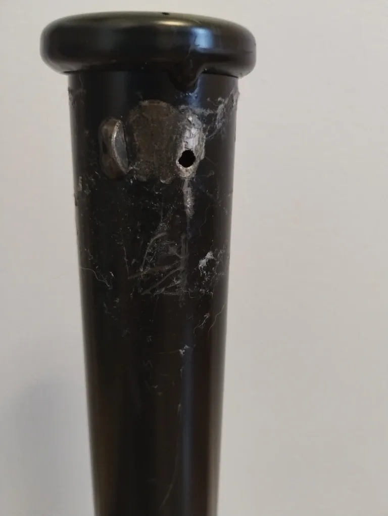 Black Metal Bed Frame with mattress and sheets image indicator(5)