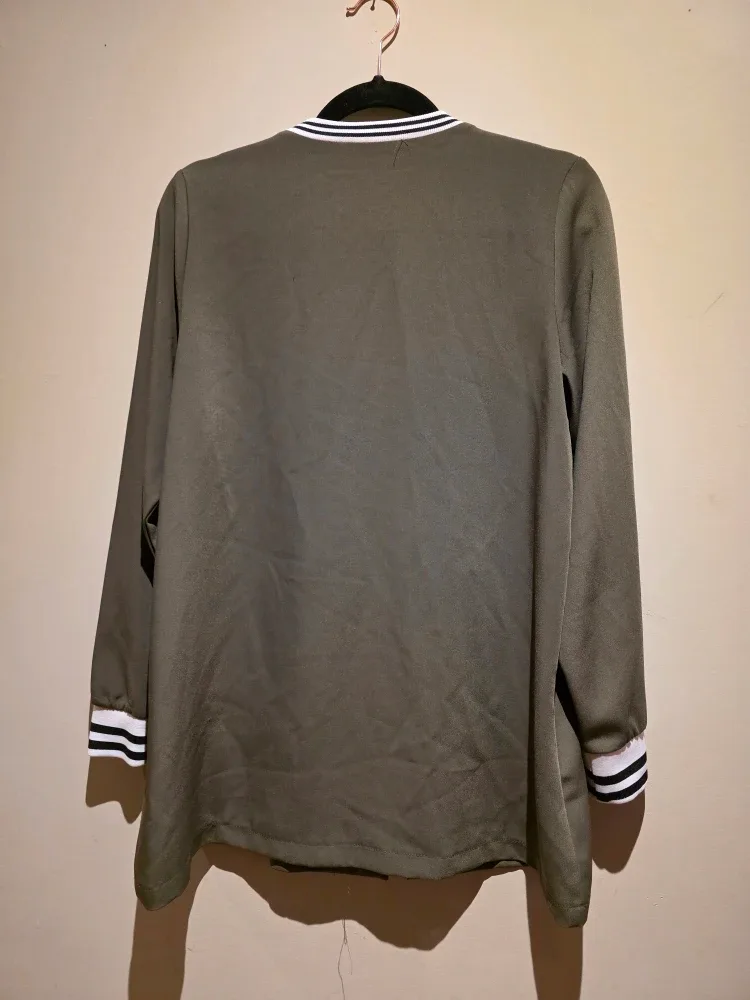 Olive Green Bomber Jacket image indicator(2)