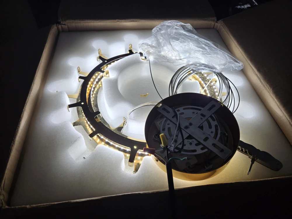 Flower Crystal LED Chandelier 20 inch Gold - photo 3