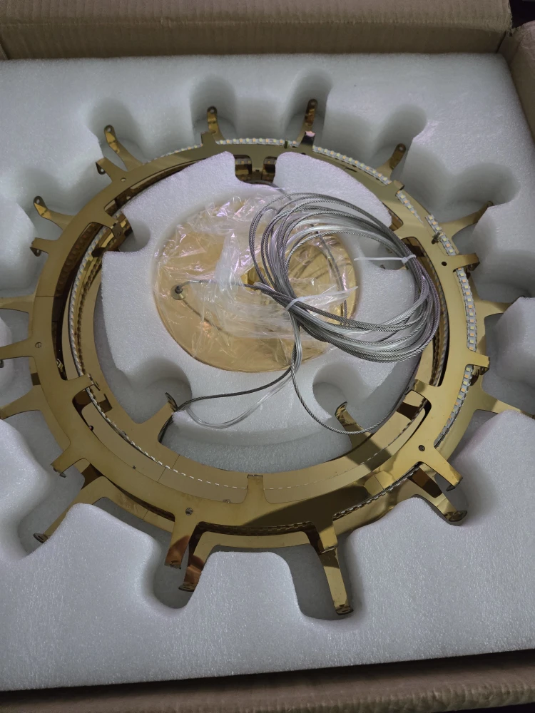 Flower Crystal LED Chandelier 20 inch Gold - photo 4