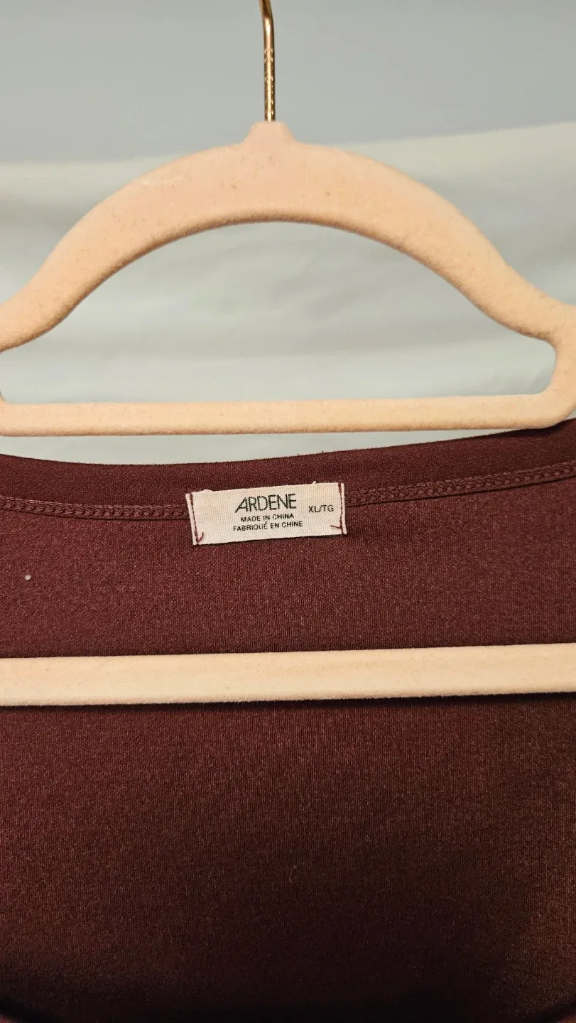 Burgundy Long Sleeve Top - XL image indicator(2)