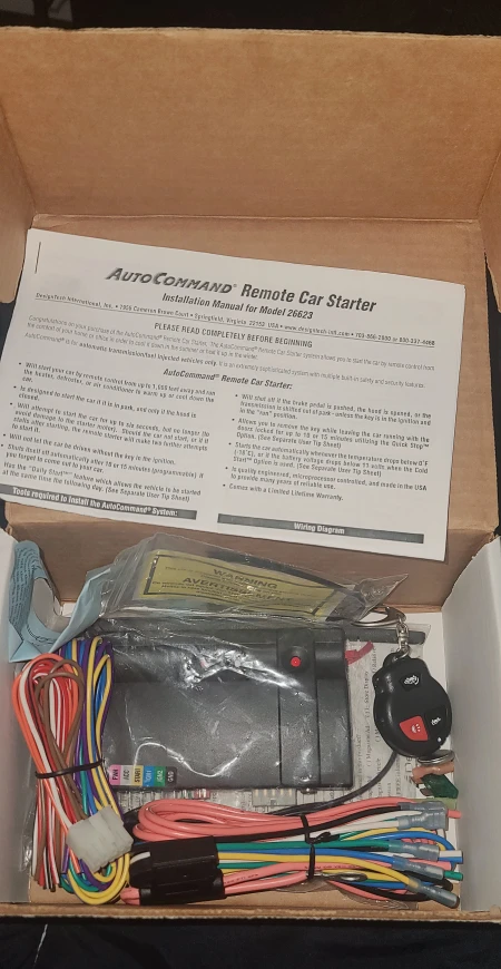 Remote Car Starter AutoCommand Model 26623