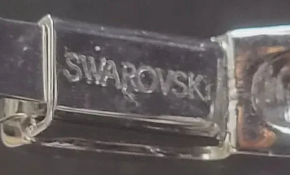 Swarovski Silver/Red Bangle Bracelet with Box image indicator(6)