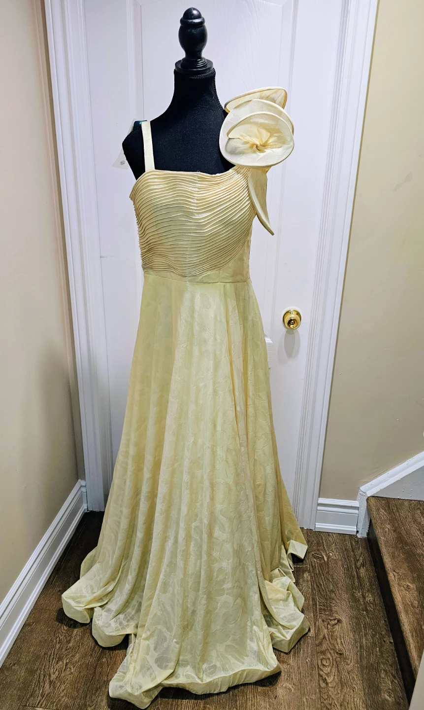 Formal Dress with Flower Detail