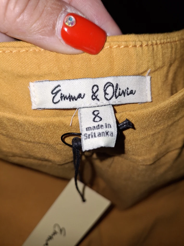 Emma & Olivia Yellow Pants - Size 8