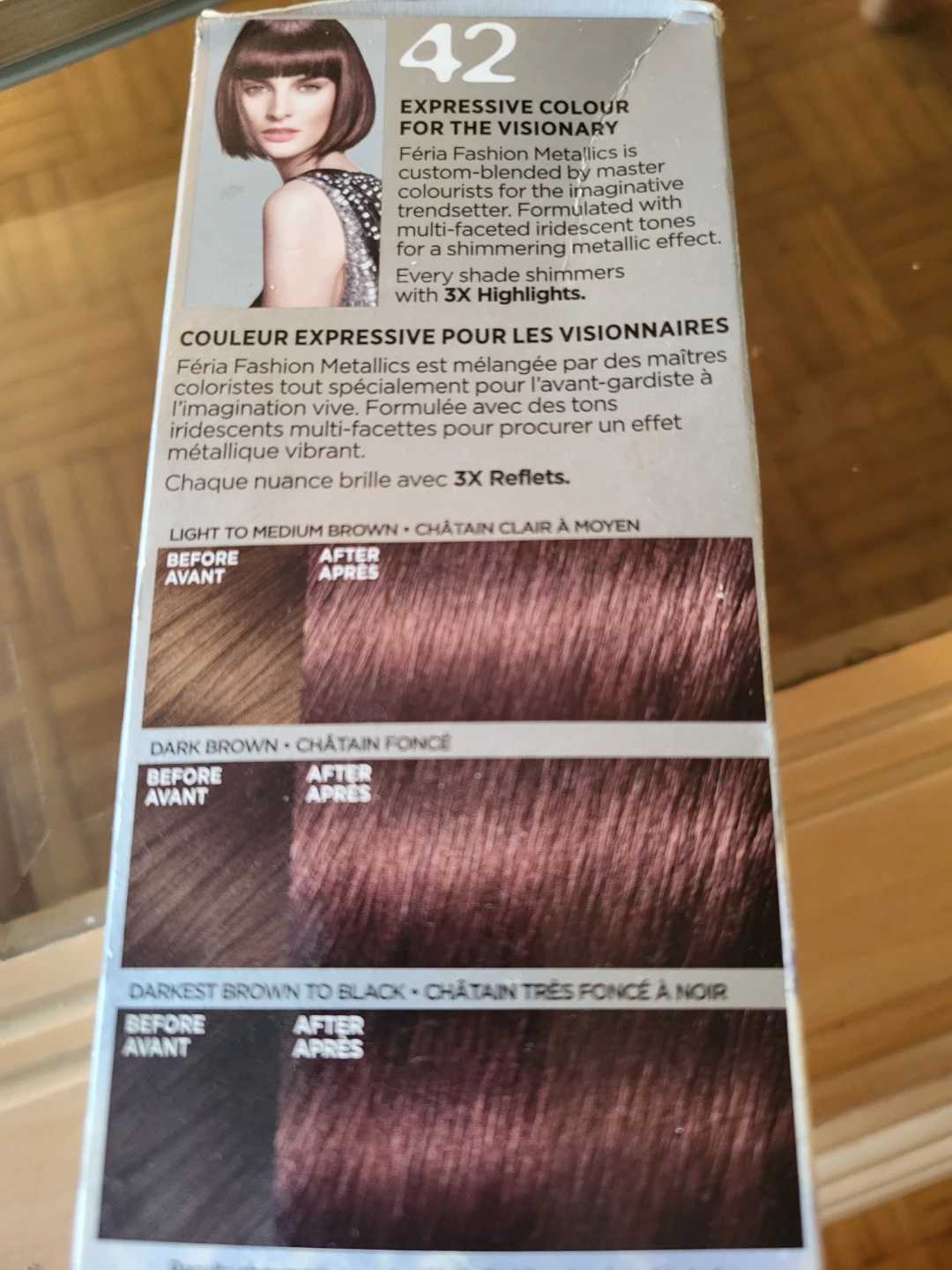 L'Oreal Feria Fashion Metallics #42 Dark Iridescent Brown - photo 2