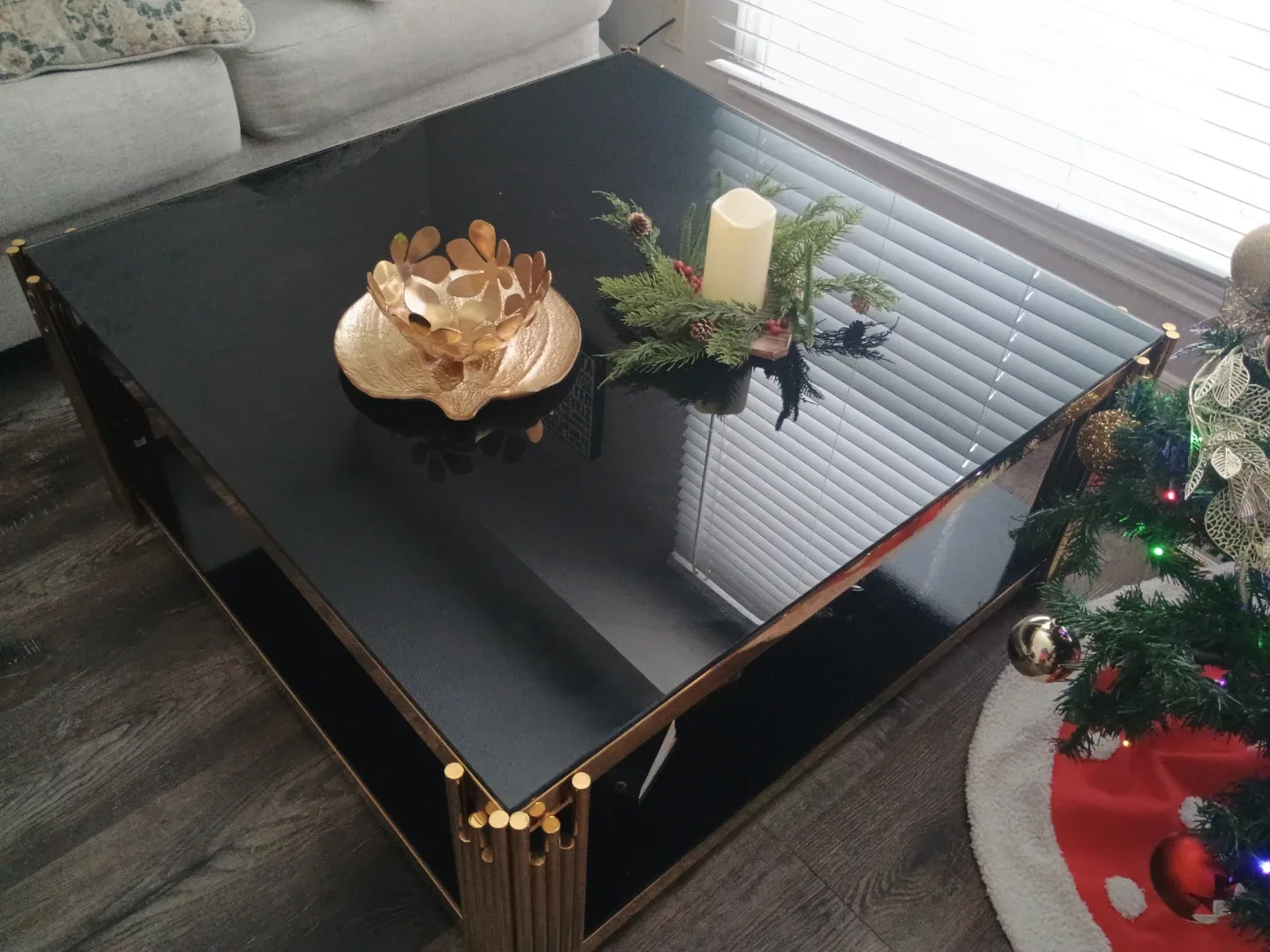 Black & Gold Coffee Table