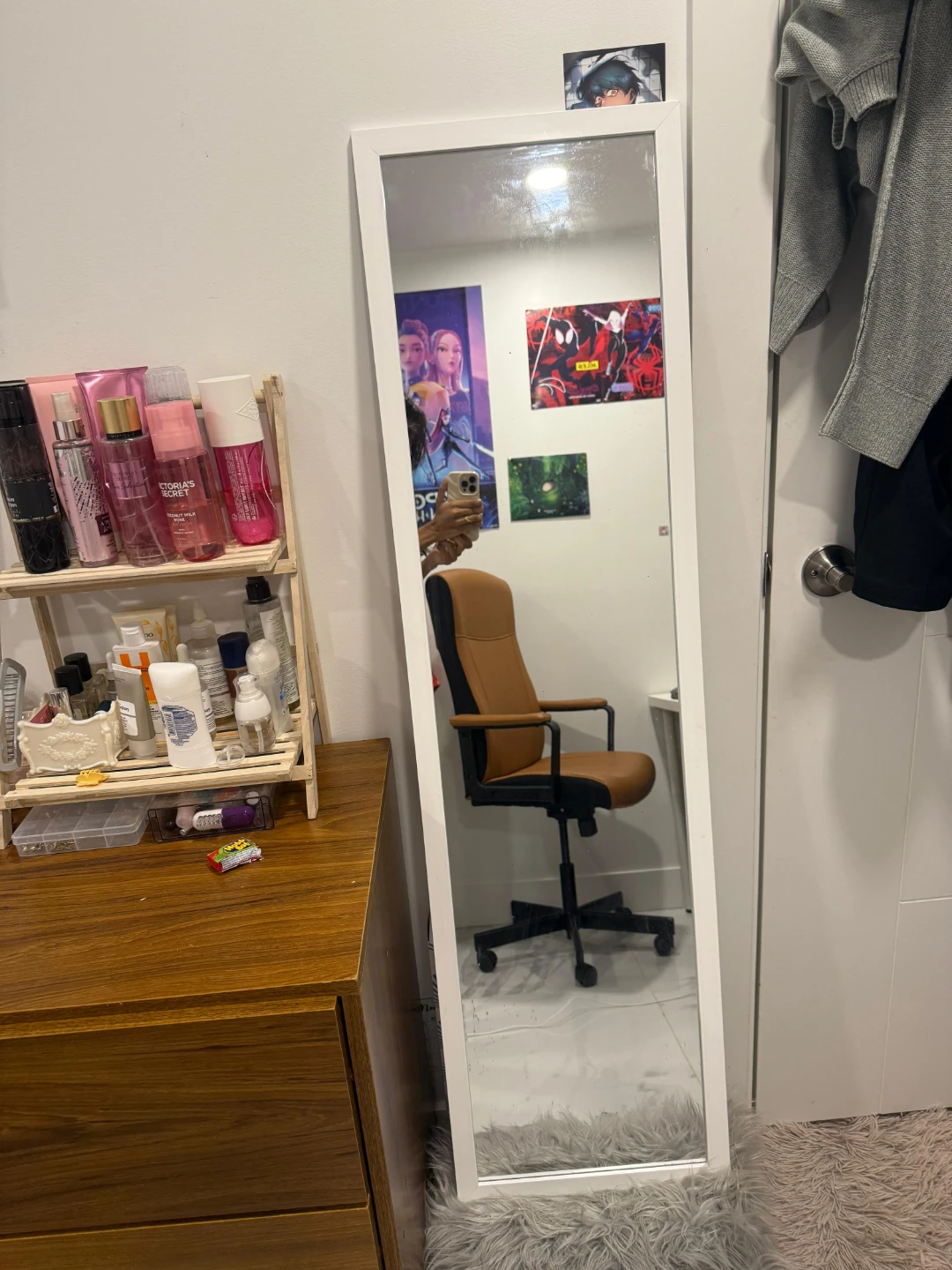 Full Length aestheticWhite Framed  Mirror - photo 2