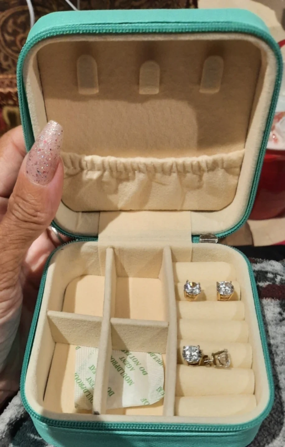 Genuine solid 14k yellow gold 5CTTW stud earrings